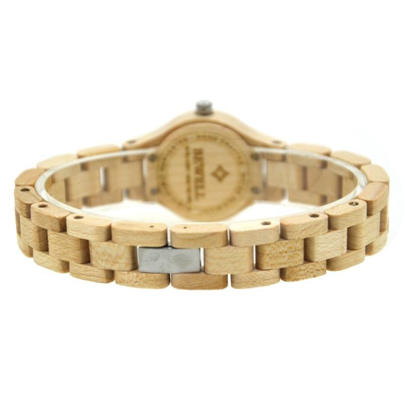 Zs-w123a Reloj De Madera De Moda Simple Reloj De Pulsera De Cuarzo Para Mujer