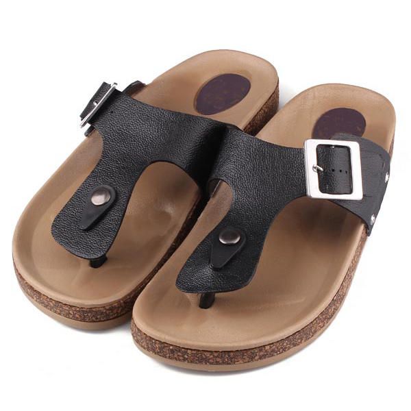 Chanclas Para Hombre Moda Antideslizante Zapatillas Blancas Negras Zapatos De Playa