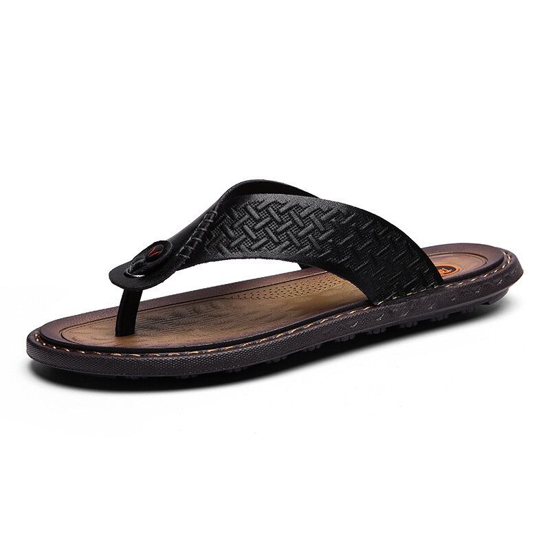 Hombres Flip Flop Retro Casual Soft Home Pantuflas