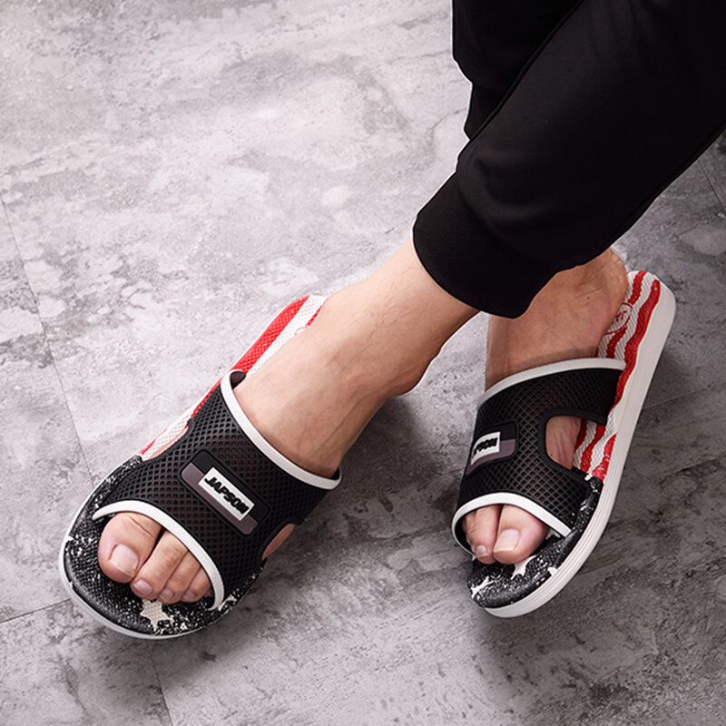 Hombres Hollow Comfy Soft Sole Slide Sandals Home Casual Slippers