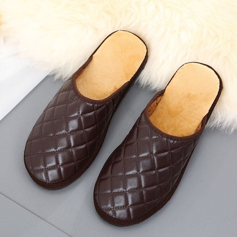 Pantuflas Cómodas Y Cálidas Para Hombres De Invierno Para El Hogar Interiores Casuales