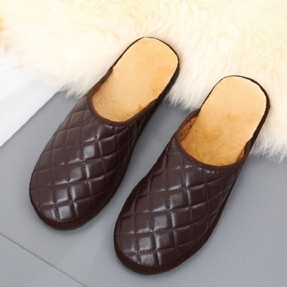 Pantuflas Cómodas Y Cálidas Para Hombres De Invierno Para El Hogar Interiores Casuales