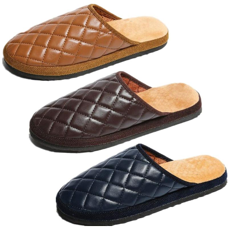 Pantuflas Cómodas Y Cálidas Para Hombres De Invierno Para El Hogar Interiores Casuales