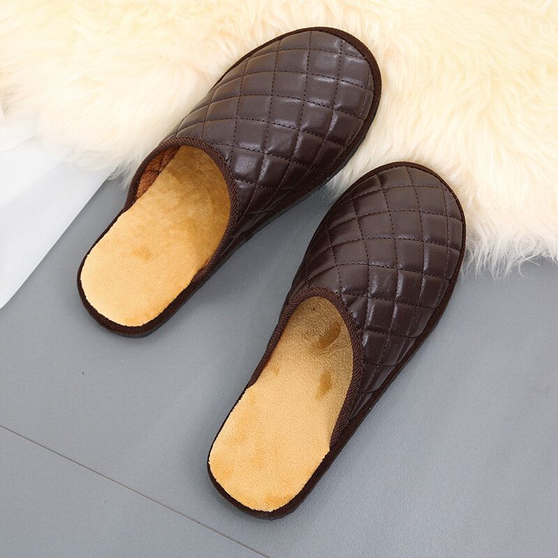 Pantuflas Cómodas Y Cálidas Para Hombres De Invierno Para El Hogar Interiores Casuales