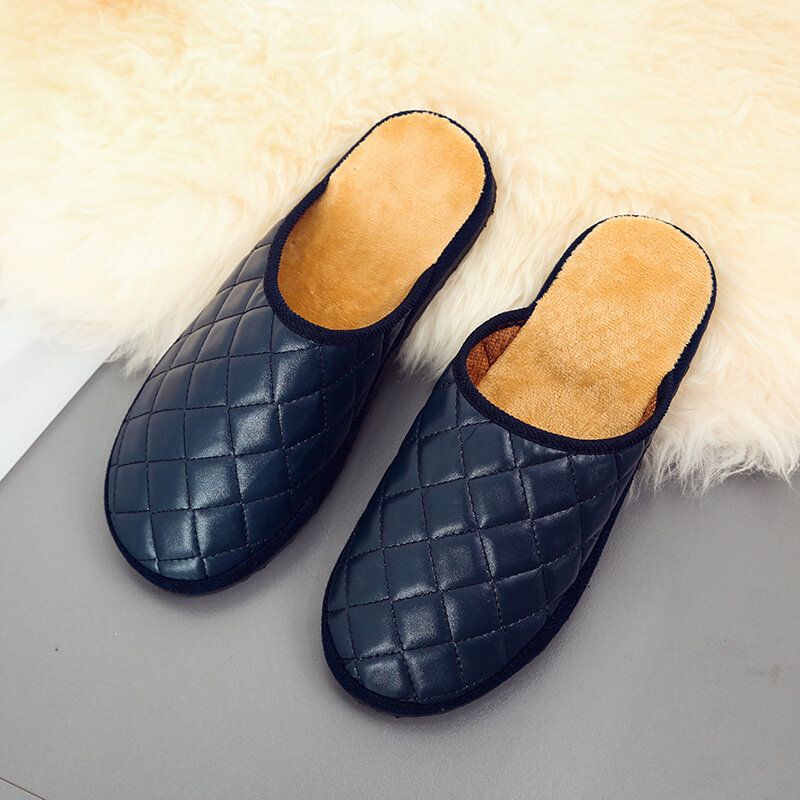 Pantuflas Cómodas Y Cálidas Para Hombres De Invierno Para El Hogar Interiores Casuales