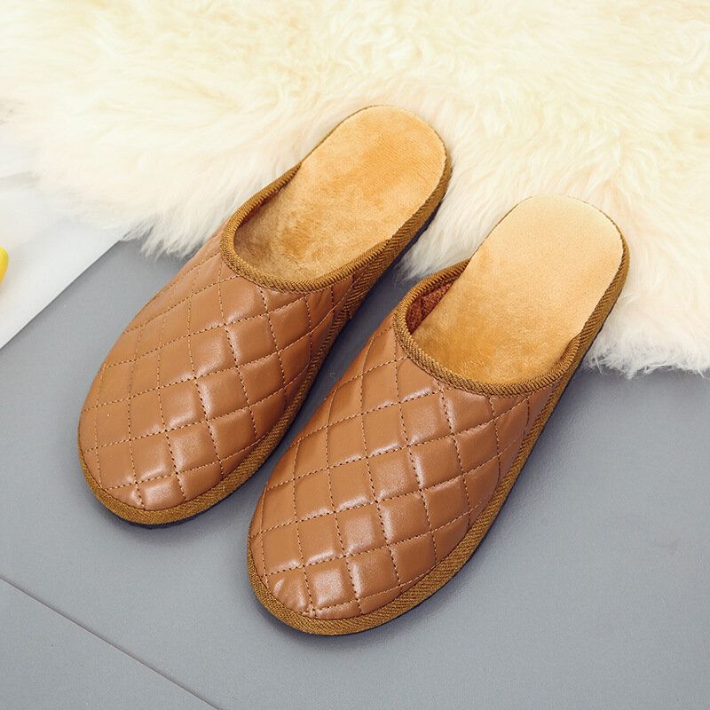 Pantuflas Cómodas Y Cálidas Para Hombres De Invierno Para El Hogar Interiores Casuales