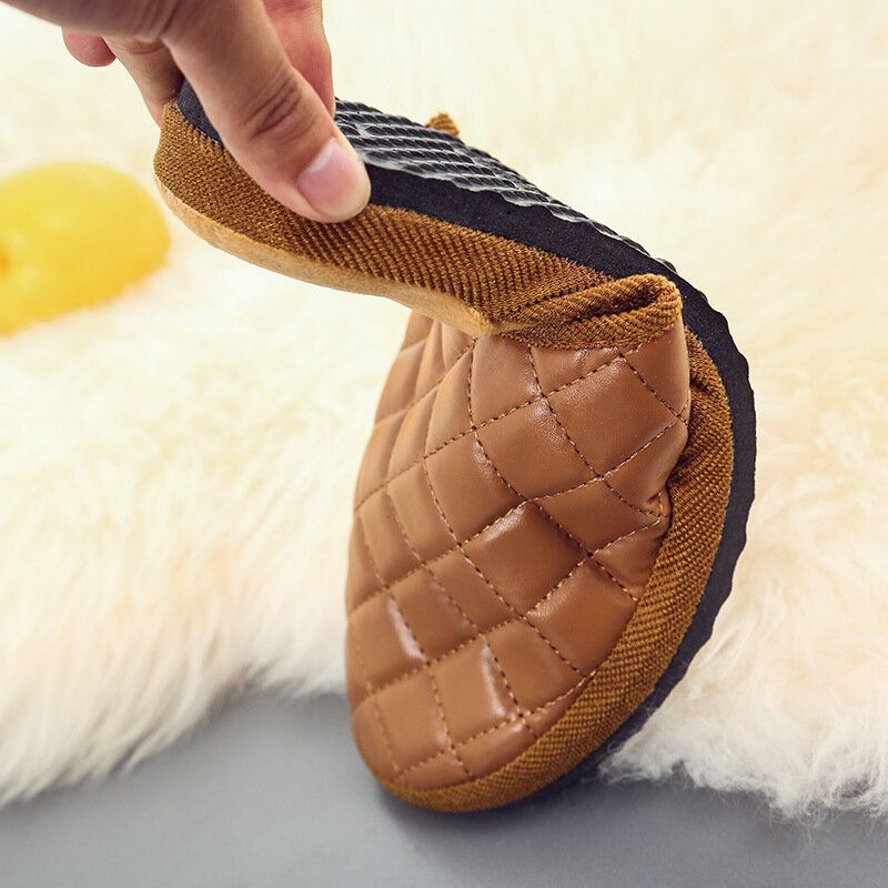 Pantuflas Cómodas Y Cálidas Para Hombres De Invierno Para El Hogar Interiores Casuales