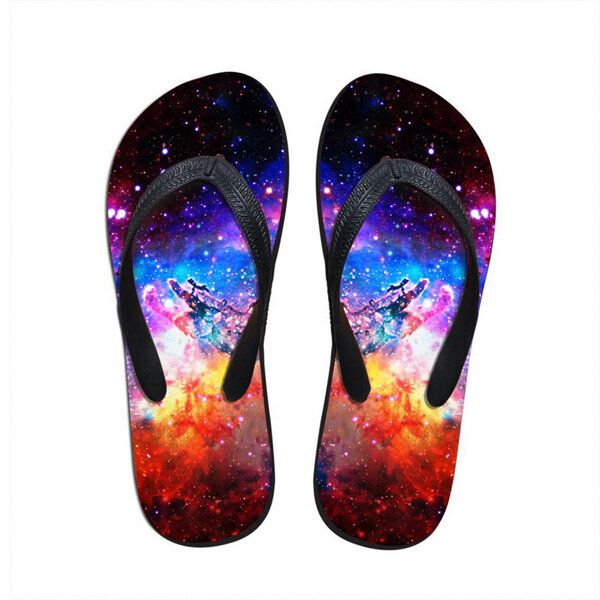 Unisex 3d Flip Flop Cómodo Al Aire Libre Casa Playa Casual Zapatillas De Deporte Transpirables