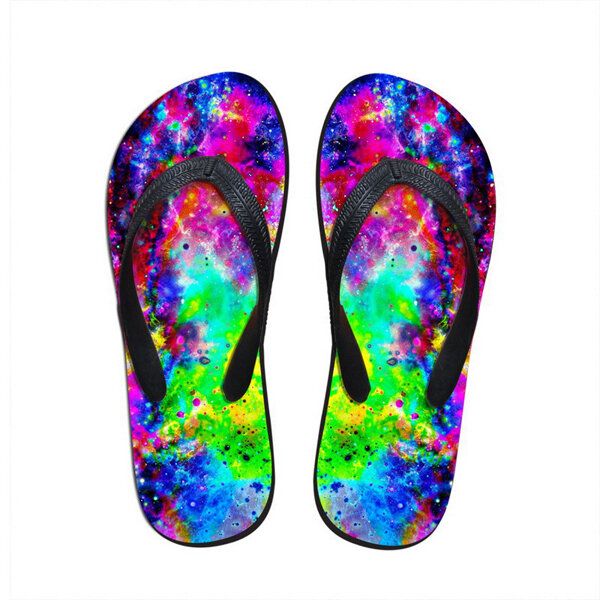 Unisex 3d Flip Flop Cómodo Al Aire Libre Casa Playa Casual Zapatillas De Deporte Transpirables