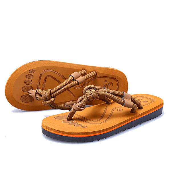 Zapatillas Con Punta De Clip De Suela Suave Para Hombre Zapatos De Playa De Verano