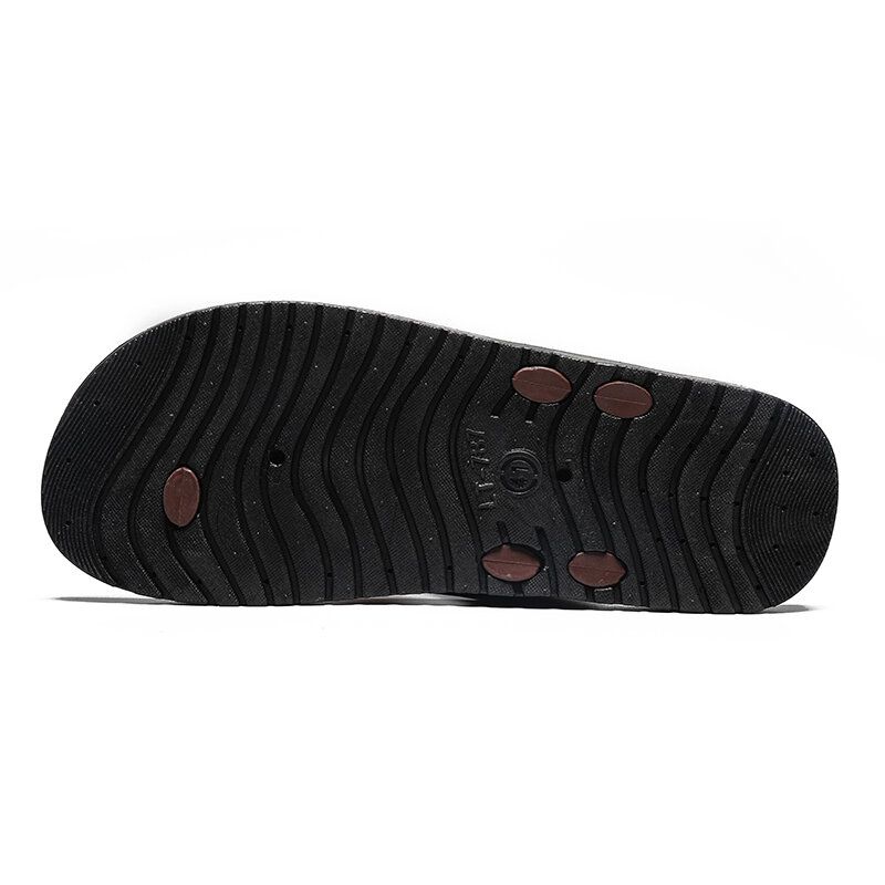 Zapatillas De Pu Para Hombre Chanclas De Playa De Ocio Ligeras Y Transpirables