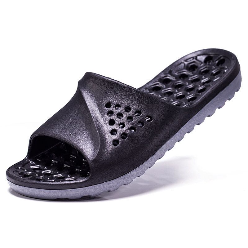 Zapatillas De Suela Blanda Y Hueca Para Hombre Impermeable Transpirable Antideslizante Resistente Al Desgaste