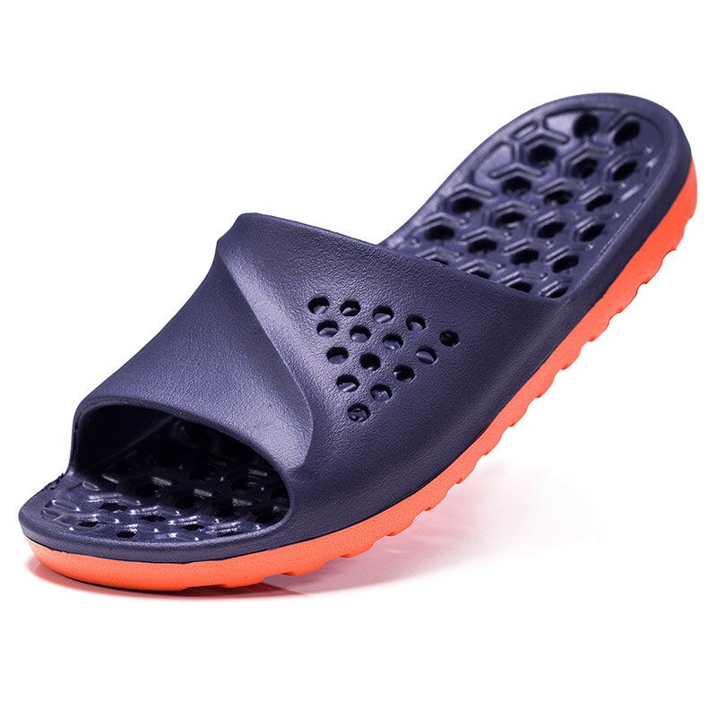 Zapatillas De Suela Blanda Y Hueca Para Hombre Impermeable Transpirable Antideslizante Resistente Al Desgaste