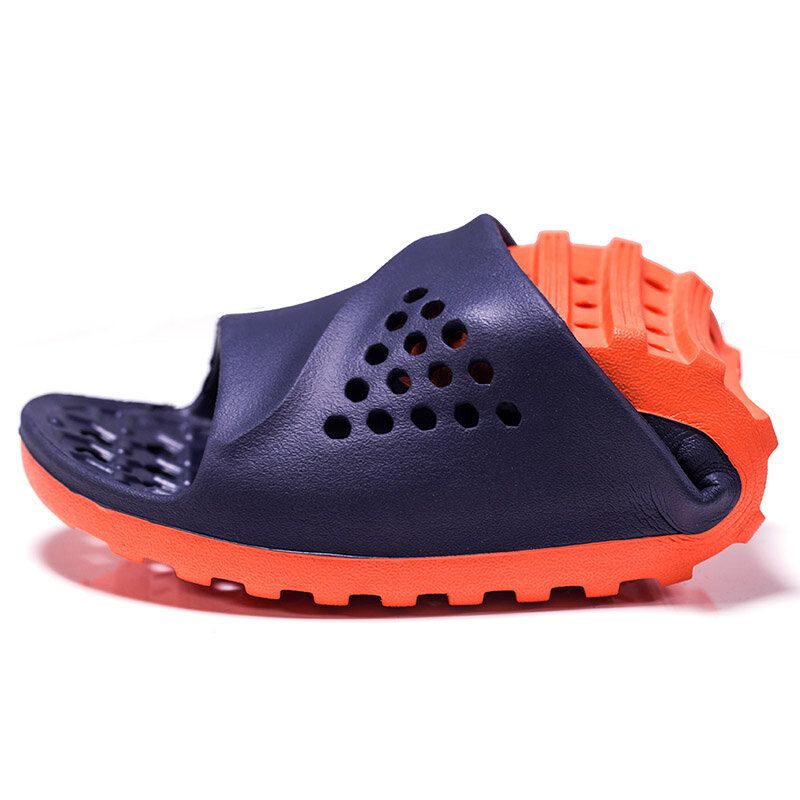 Zapatillas De Suela Blanda Y Hueca Para Hombre Impermeable Transpirable Antideslizante Resistente Al Desgaste