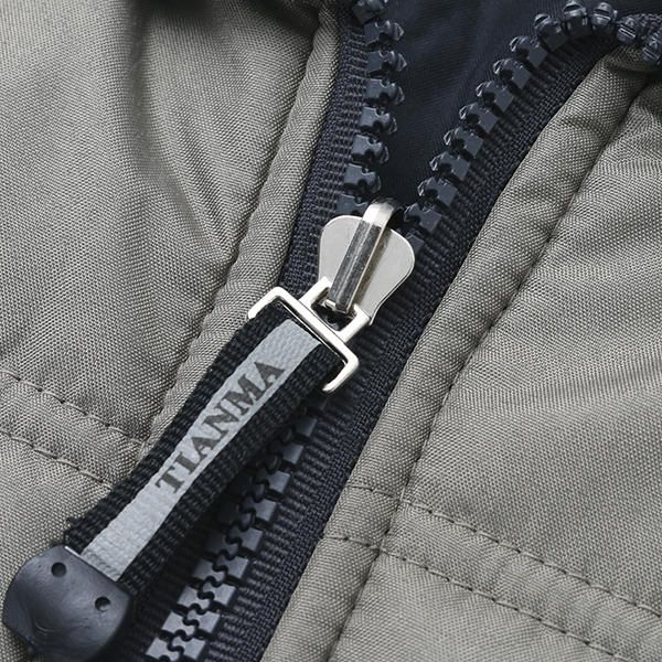 Chaquetas Sin Mangas Con Cremallera Con Múltiples Bolsillos Al Aire Libre Casual Para Hombres