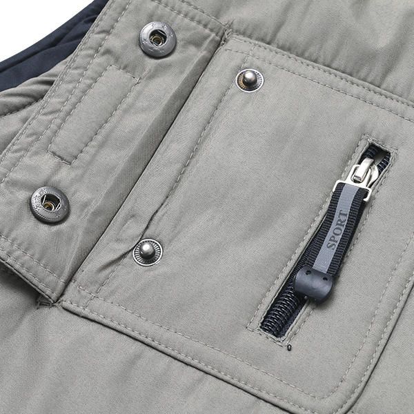 Chaquetas Sin Mangas Con Cremallera Con Múltiples Bolsillos Al Aire Libre Casual Para Hombres